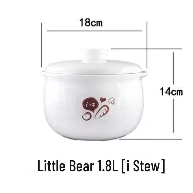 ZISIZ Electric Stew Pot Ceramic Inner Pot with Lid