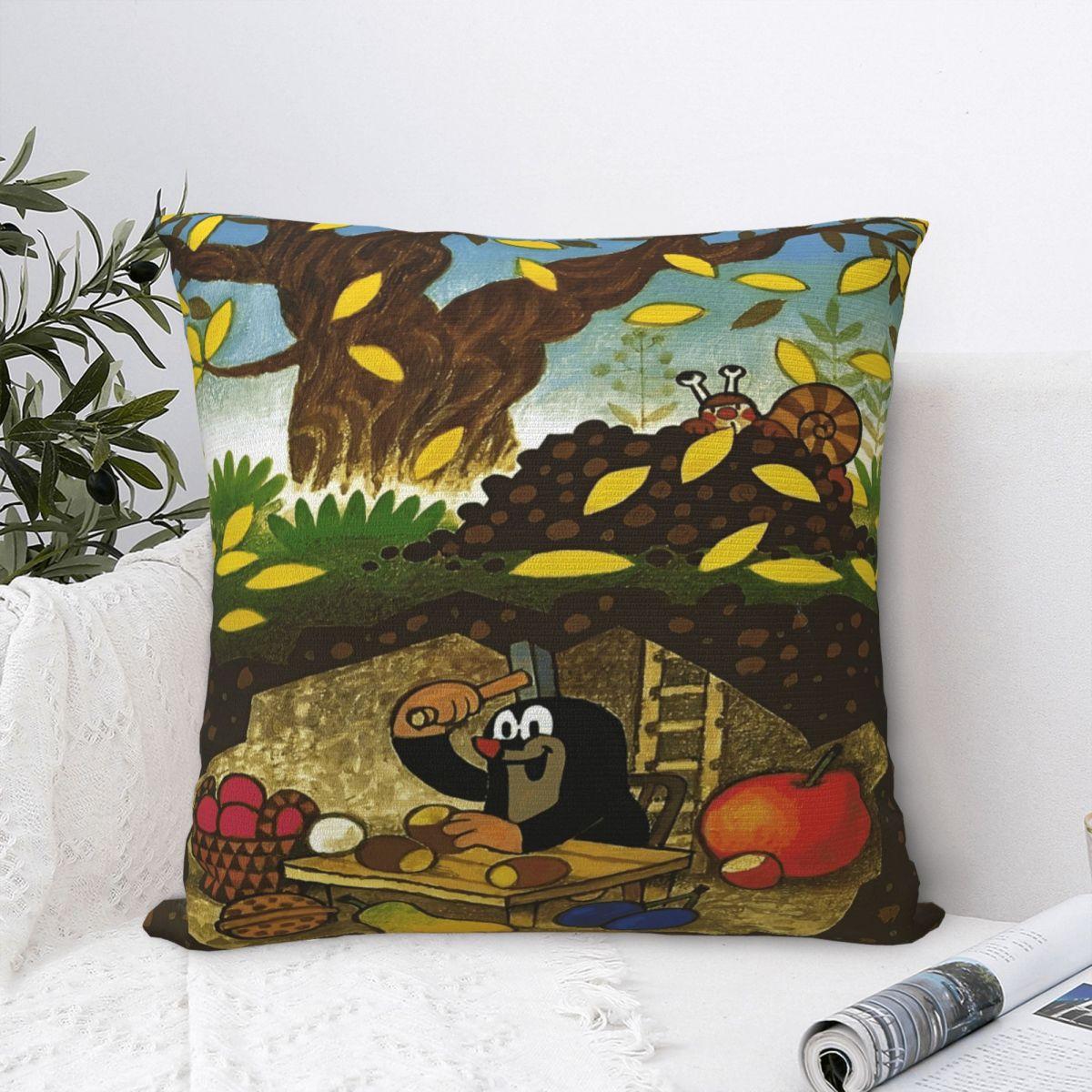Shanika Chen Unisex The Little Mole Animal Printing Pillowcase Cushion Cover Pillow Covers Soft And Sweet Home Decoration Zippered Multi Size