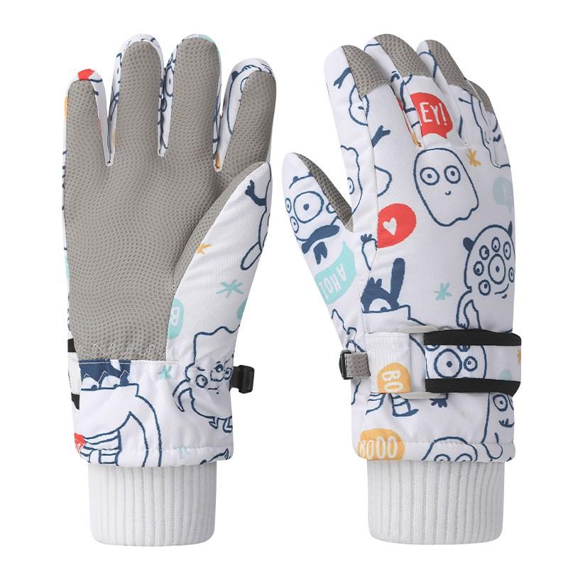 Kids Winter Ski Gloves Waterproof Thermal Touchscreen Warm Snow Boys Girls Cycling