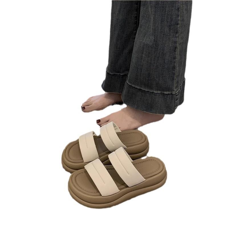 Fashion Hot Selling Fashion Women Shoes 2025 Women's Sandals New Summer Outdoor Thick Bottom Sports Beach Shoes Black Casual Roman Shoes