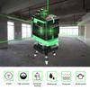 Mini Multifunctional 12 Lines Green Light Laser Level 3 degrees  Self leveling Machine USB Rechargeable Lithium Battery
