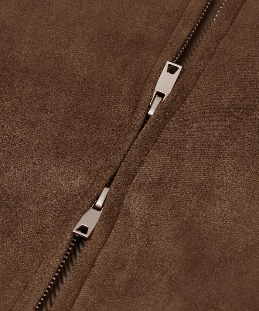Standarderror 87-Stan009 [Renewal] Standard Blouson Suede Jacket Red Brown (C Type)