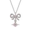 Logo Recycled Silver Crystal Necklace Unisex Necklace 8050889595144