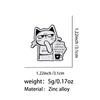 "What If Everyone Else Is Underthinking?" Enamel Pin Cute Cat Brooches Lapel Pins Badge Clothing Accessories Funny Jewelry Gifts