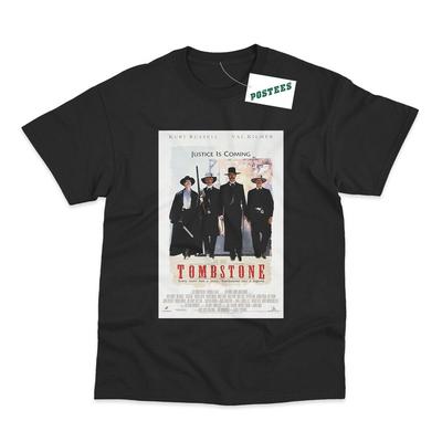 Retro Movie Poster Inspired By Tombstone DTG Printed T-Shirt