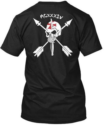 1. Spezialeinsatzkräfte Luftlandetruppe - Mcxxxiv T-Shirt Hergestellt in den USA Größe S bis 5XL