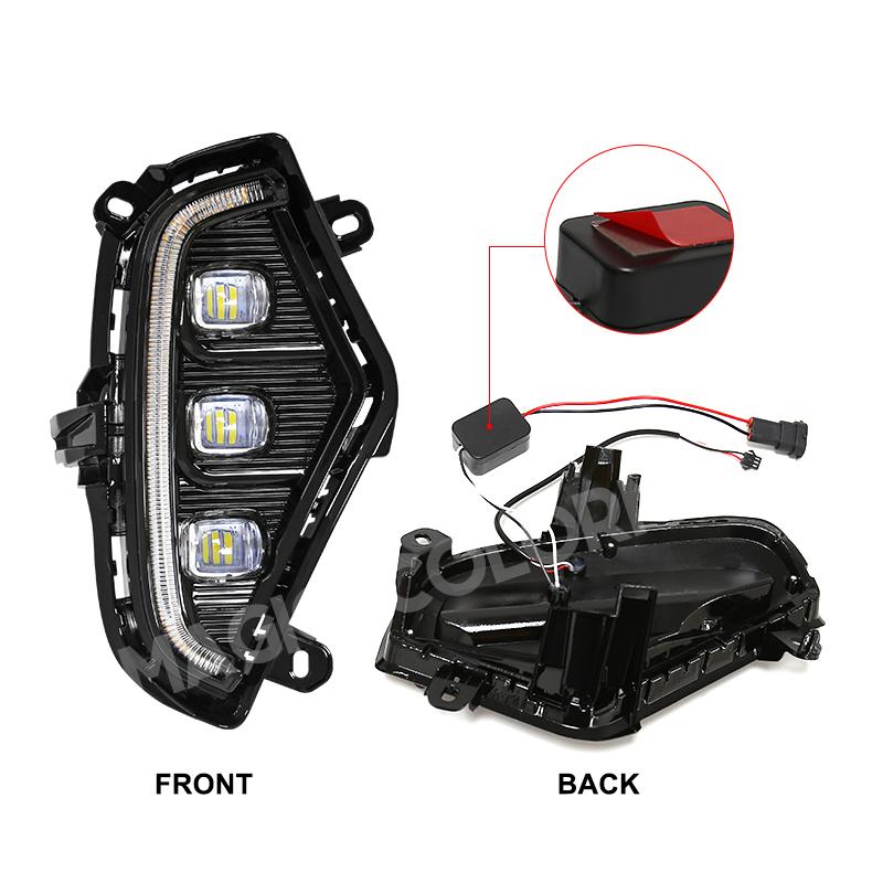 Daytime Running Lamp DRL Led Lights Fog Toyota RAV4 2019 2020 2025 Turn Signal DayLight Accessories