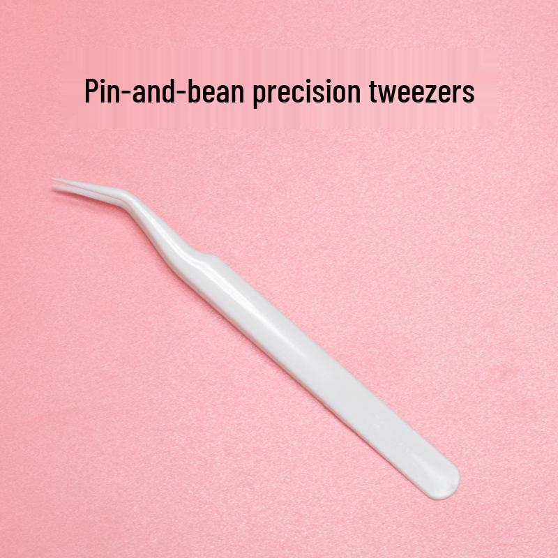 Bent Tip Anti-static Precision Tweezers: Fine Sharp for Eyelash and Ornaments. 120mm