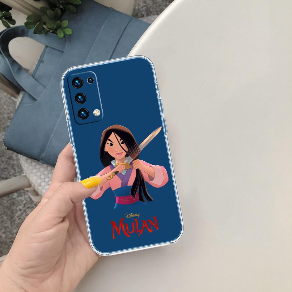 CJ89 Princess Mulan Soft Shell Transparent Phone Case for Motorola Moto G7 G8 G9 G84 G85 G73 G24 G15 Z2 Play Power Plus