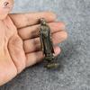 Mini Vintage Brass Standing Shakya Mani Buddha Statue Incense Holder Decoration Ornament Sculpture Home Office Desk Figure