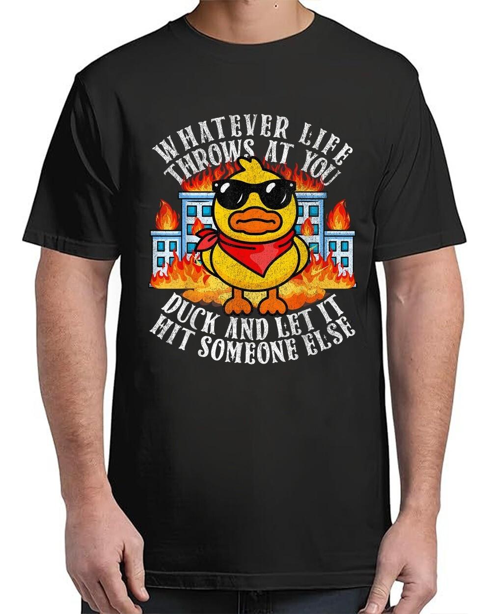Funny Duck Funny Joke Quote Humor Duck Meme For Adult S-4XL T-Shirt S