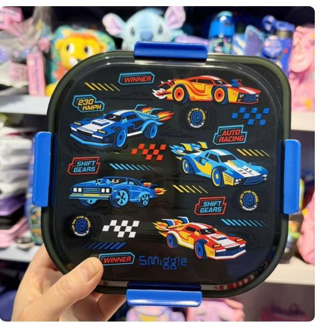 Smiggle Cartoon Backpack for Primary Students with Name Card & Trolley