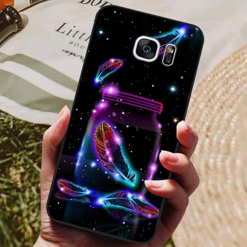 For Samsung Galaxy S7 Edge Silicone Case Cute Pattern Soft TPU Phone Cover For Samsung Galaxy S6 S7 S 7 Edge Back Cover Bumper