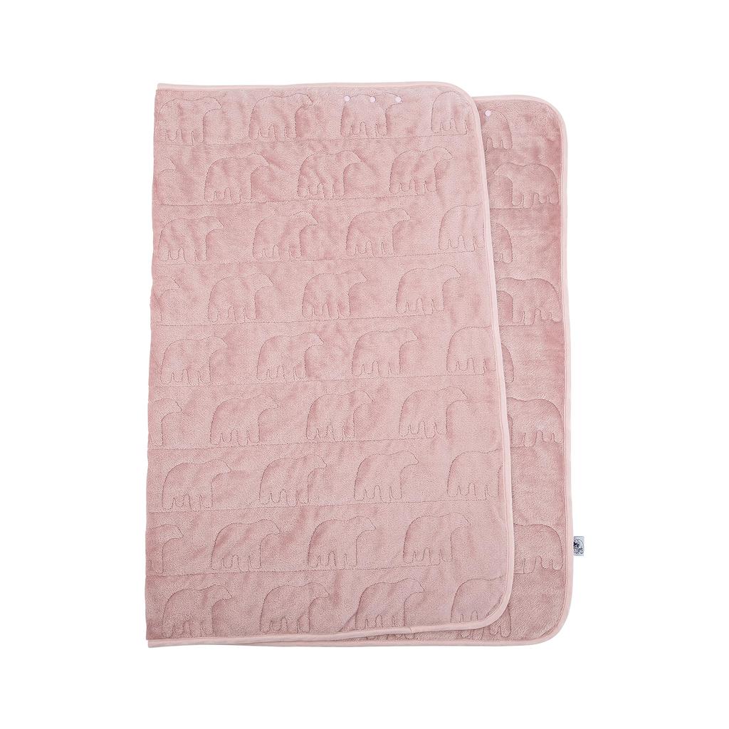 Livheart 2-Way Big Blanket, Polar Bear Feel, Pink (Total Length: Approx. 140cm), Quilted, Cold Weather, 14126-21