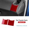 For Toyota Yaris 2006 2007 2008 2009 2010 2011 Real Soft Carbon Fiber Sticker LHD Car Headlight Rearview Mirror Button Trim.