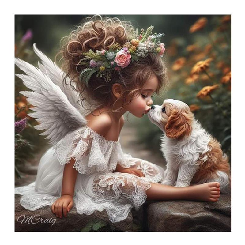 

DIY 5D Алмазная Картина Фея Полная Круглая Мозаика Пейзаж Картина Вышивка Крестом Набор Искусство Стразы Домашний Декор Подарок Round 30x30cm