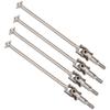 4pcs Universal Drive Shaft Steel Swing Shaft RC Accessory Fit for HSP 94111 110 RC CarSilver