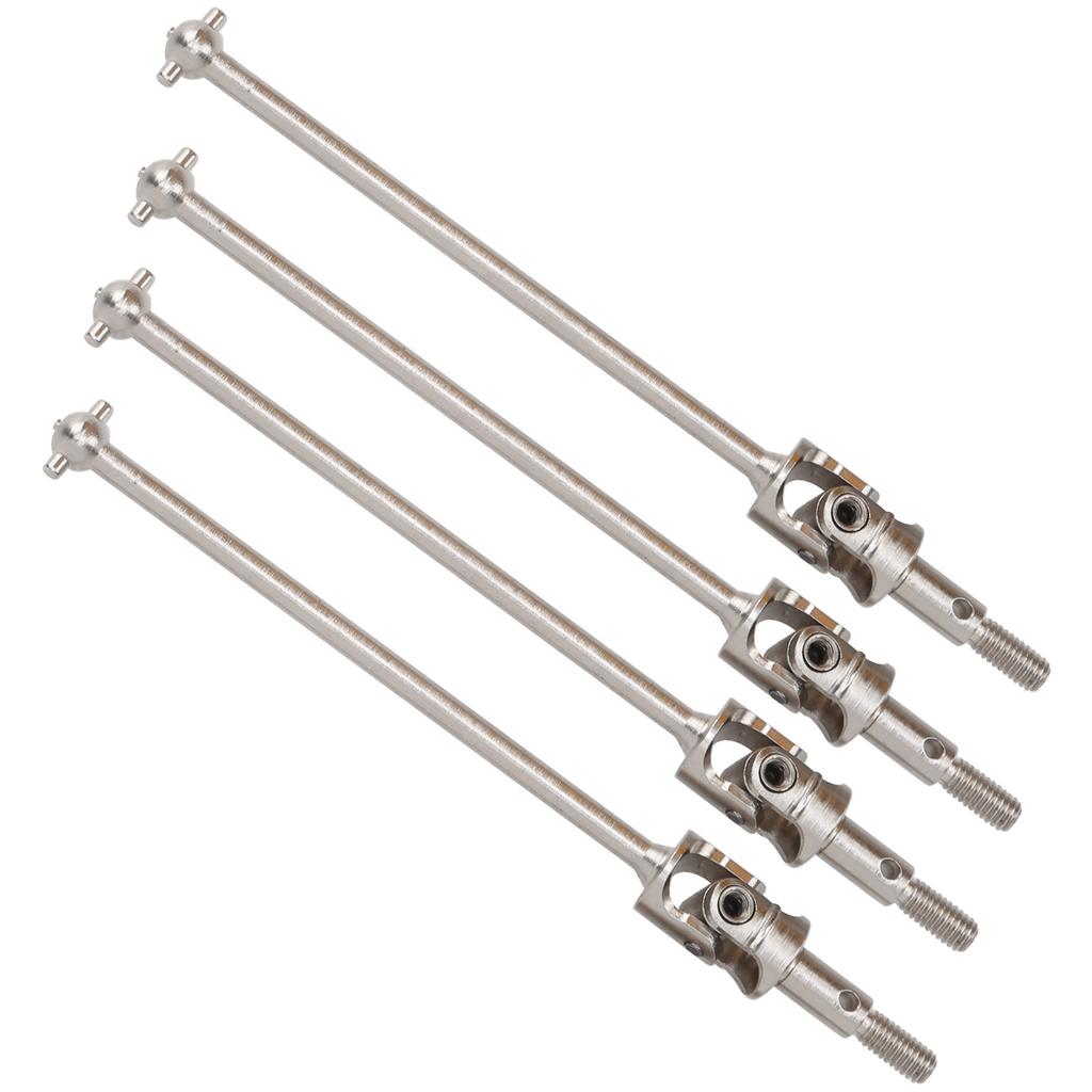 4pcs Universal Drive Shaft Steel Swing Shaft RC Accessory Fit for HSP 94111 110 RC CarSilver
