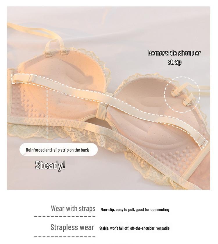 Pure Desire Lace Push-Up Bra Set for Women – Seamless, No Underwire, Adjustable Support, Sexy