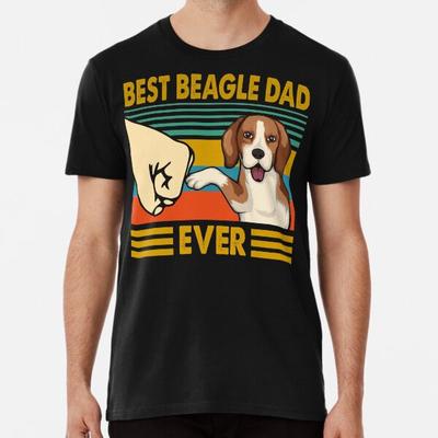 Bester Beagle Papa aller Zeiten Lustiger Beagle Besitzer Prem S bis 5XL Hergestellt in der AU/USA T-Shirt