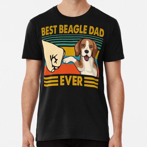 

Best Beagle Dad Ever Funny Beagle Owner Prem S to 5XL Made in the AU/USA T-Shirt XL