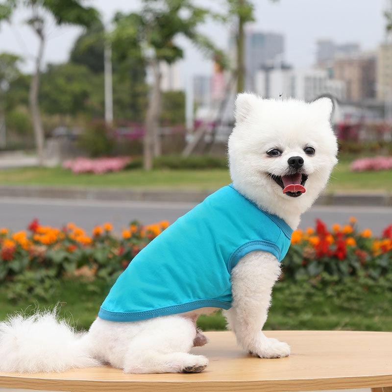 Teddy than the bear cat small medium and large dog dog spring and summer new pet clothes vest dog supplies cat bipod