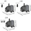 Submersible Aquarium Water Pumps 6/14/24w Filter Pump Easy To Install Water Fountain Pump  Aquarium