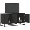VidaXL TV Stand Black 100x35x50 Cm Engineered Wood and Metal, TV Bench, Hi-fi Cabinet, Entertainment Center, TV Buffet, 848829