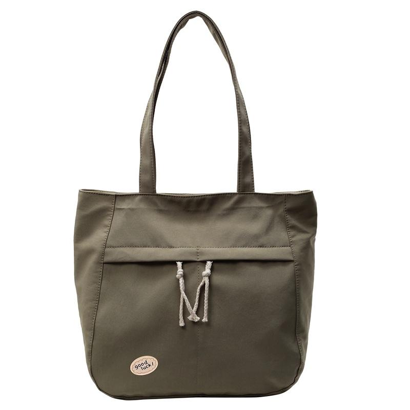 

Women s Tote Bag Large Capacity Student Class Commuter Shoulder Bag зелёный