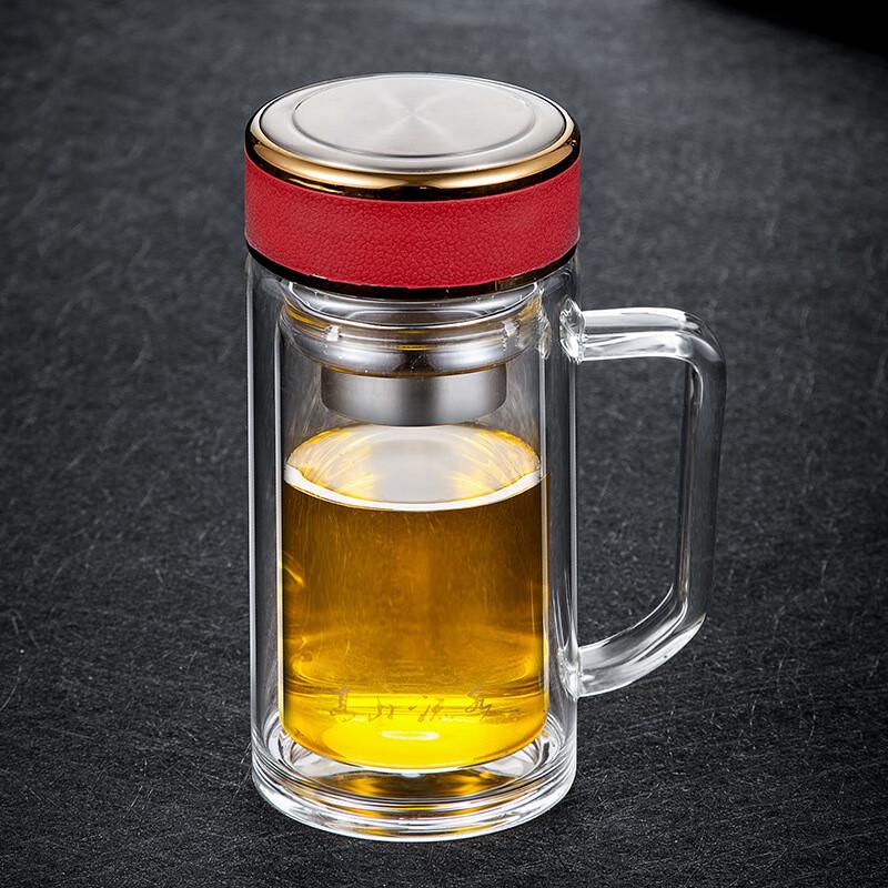 Thickened Double-Layer Glass Mug
