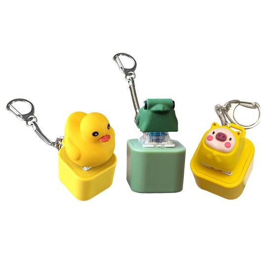 Animal Keyboard Fidget Stress Anxiety Relief Toy with Sound Lights Rechargeable Duck Frog Pig