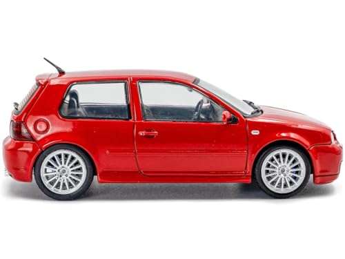 SOLIDO 1/43 Scale Volkswagen Golf IV R32 2003 (Red) Finished Product S4313604