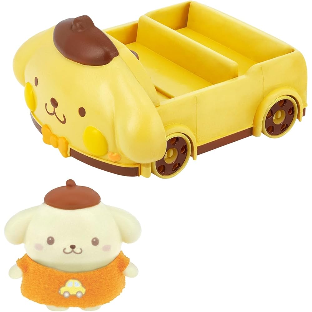Bandai Puchitomo Pom Pom Purin Car Sanrio Characters Toy for Ages 3 and Up