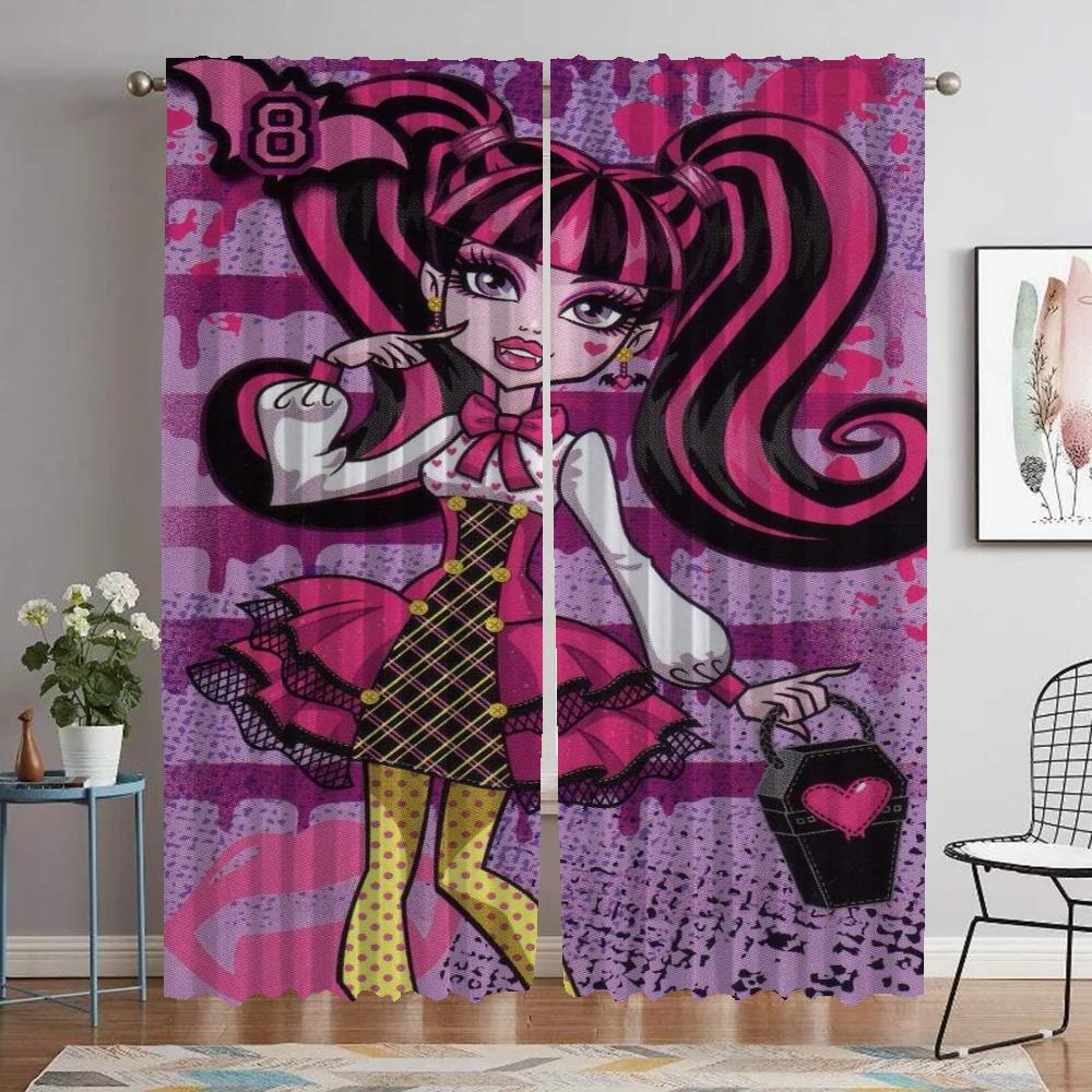 

Дракулаура Оконная Штора для Комнаты 2 Панельные Плотные Шторы Разделительная Тюль для Спальни Хэллоуин Украшения Оттенки Гостиная Дом W50xH70cmx2pcs-CL