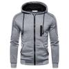 Autumn Men's Casual Sports Hooded Sweatshirt Solid Color Sweatpants Set