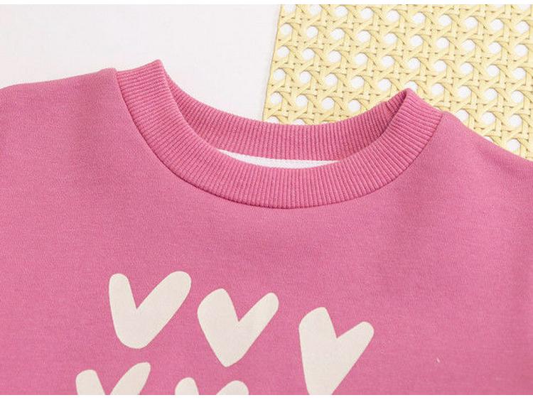 New Cute Baby Girl Heart Pullover: Spring/Autumn Princess Sweatshirt
