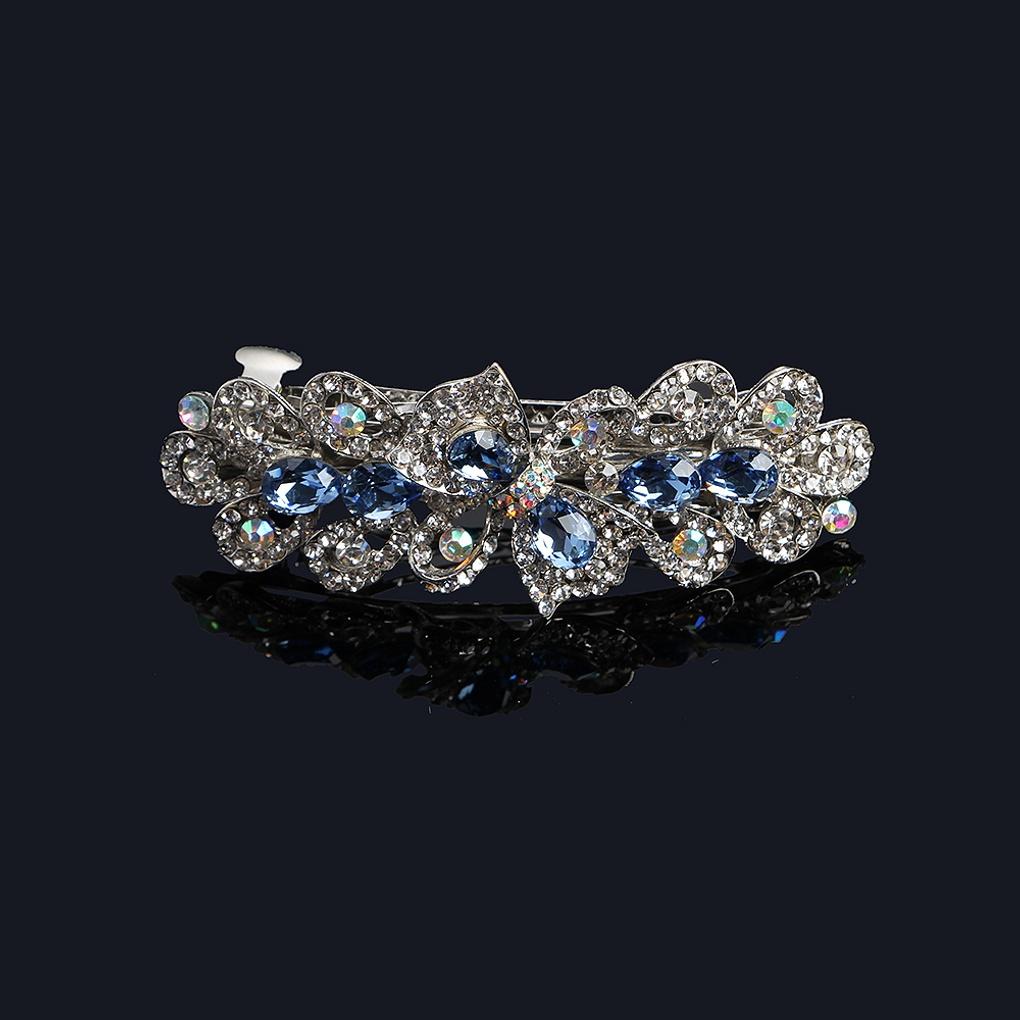 Women's Berry Point Hairpin (Blue) Cubic Decoration Automatic Pin