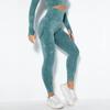 Pantaloni de yoga subțiri, solidi, fără sudură, Pantaloni de modă pentru femei, jambiere cu talie înaltă, pantaloni de yoga tricotati, pantaloni de fitness sport 30187