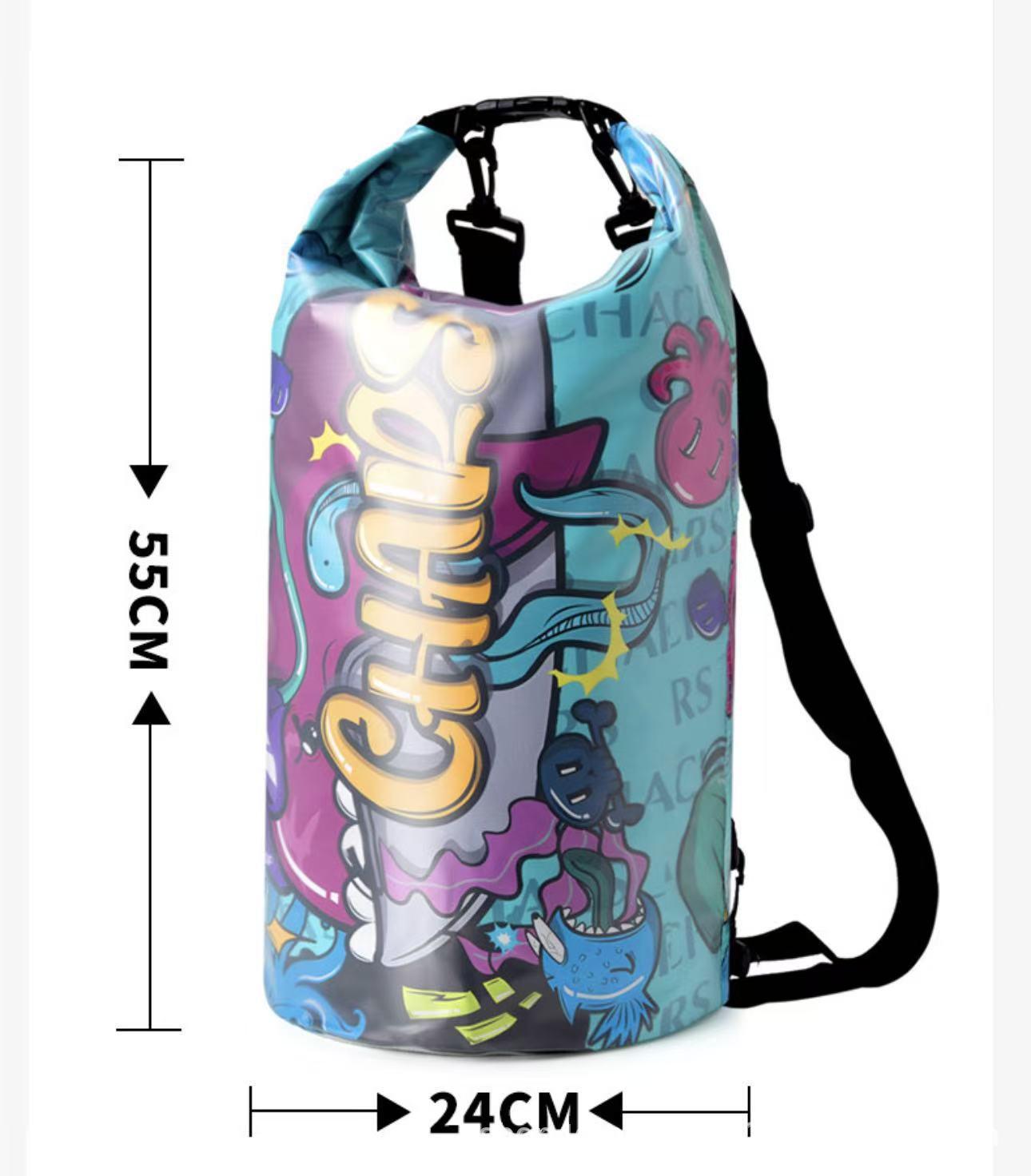 Custom Full-Surface Digital Print Waterproof Outdoor Backpack Beach Bag 15L (Backpack)