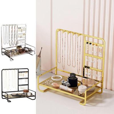 Schmuckständer Metall Schmuckturm Schmuckständer Halter Organizer Halsketten Organizer Ästhetischer Schmuckturm Aufbewahrungsregal Baum