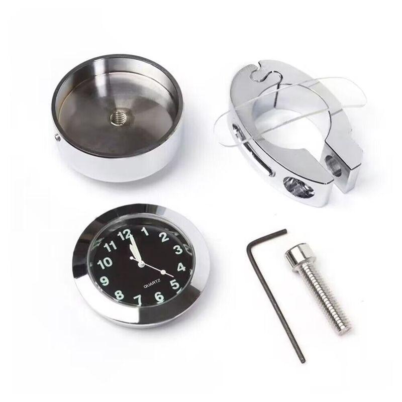 SXR-Motorcycle Universal 7/8 Inch Handlebar Watch Clock With Buckle Waterproof Sun-Proof Shockproof