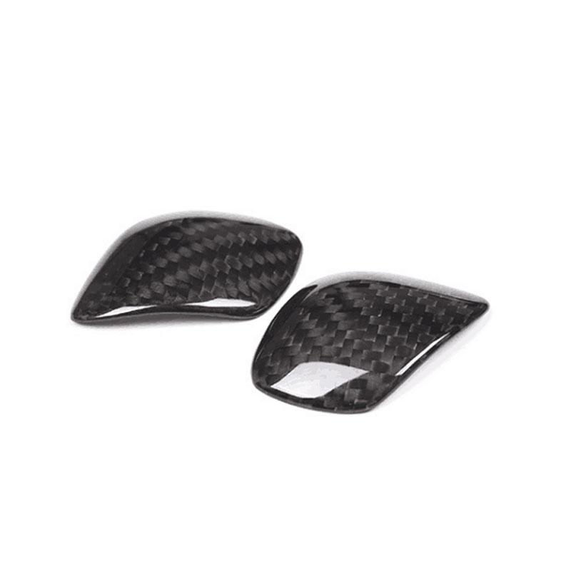 Carbon Fiber Car Gear Knob Cover for Volkswagen Passat B6/B7/B8 Golf MK4/MK5/MK6/MK7 for Touran-Black Interior Decoration