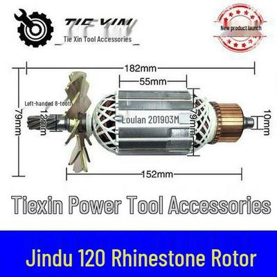 Jindu 120 Diamantkernbohrmaschine mit 8-Zahn-Rotor (Artikelnummer. 02938)