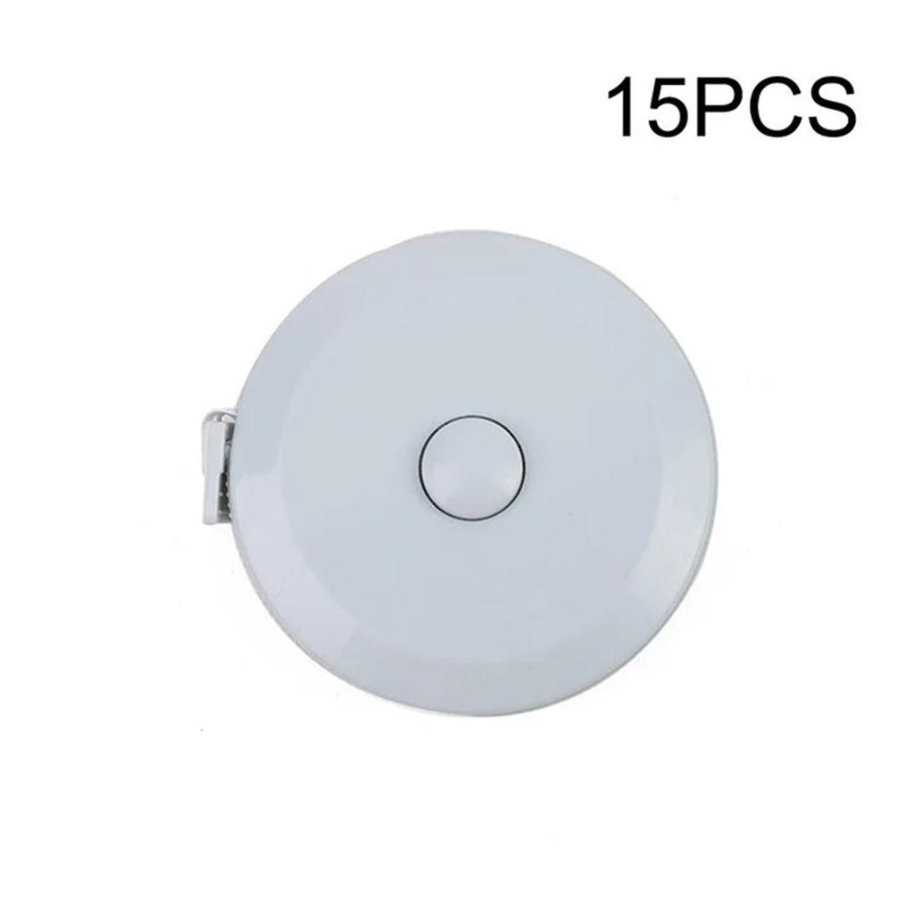 1PC/15PCS 1.5m Small Tape Measure Portable Student Soft Leather Three Measurement Clothes Automatic Recycling