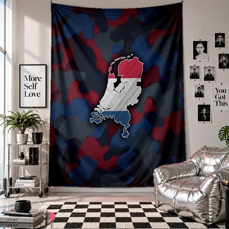 Netherlands Football Wall Tapestry Home Decor Wall Hanging Cloth for Bedroom Living Room Background