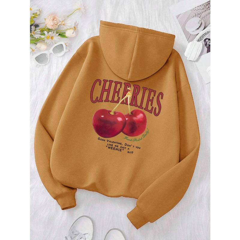 Cherries Cosh Valentine Lustiger Druck Hoody Männer Hip Hop Pullover Hoodie Lose Warme Sweatshirt Mode Fleece Kleidung Hoodies & Sweatshirts Herren
