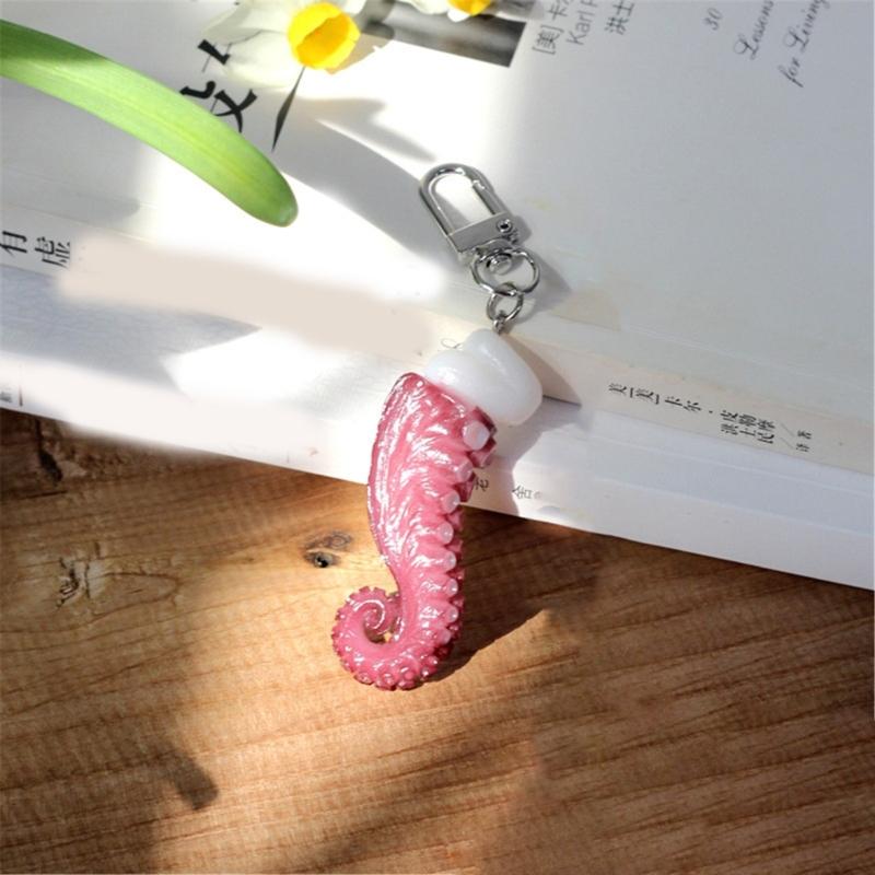 Creative Octopus and Squid Claw Key Chain Multifunctional Keychain Bag Pendant Accessory for Keys and Phone Decoration