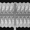 Quality 335cm 2yards18mlot Good Wide Double Sided Embroidered Mesh Flower Lace Trimming Cotton Floral Mesh Embroidery Lace Applique