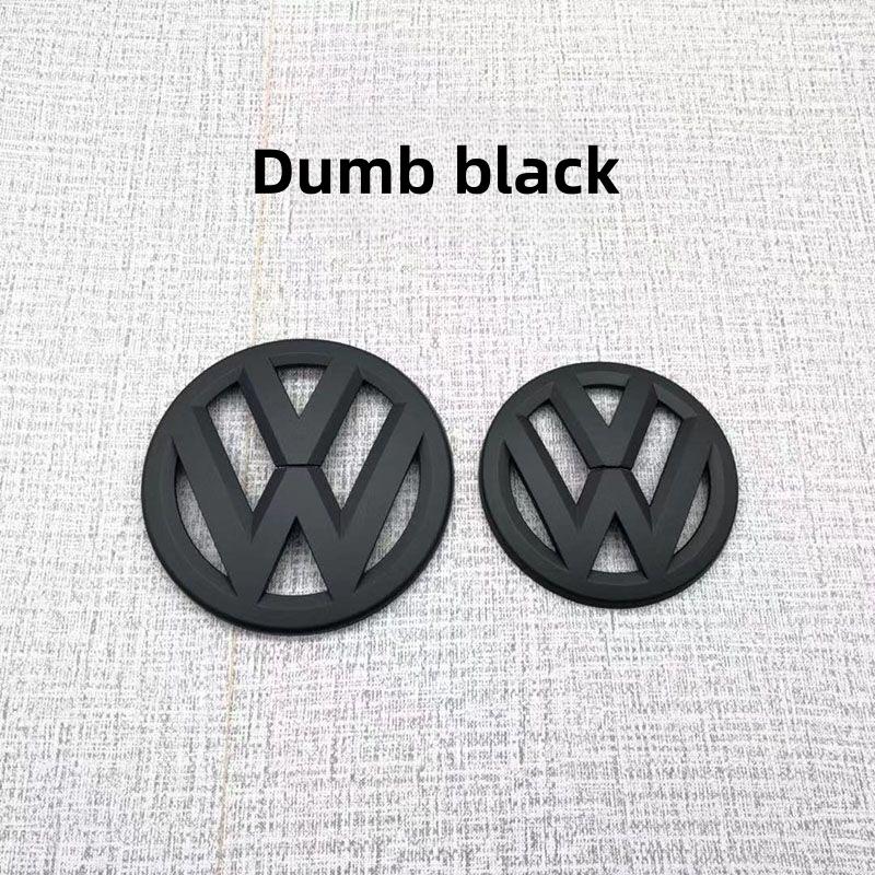 

For VW VOLKSWAGEN New 2Pcs Car Front Grill/Rear Emblem Lid Covers Logo Sticker For Volkswagen VW POLO Scirocco GOLF 5 6 7 8 MK5 Passat 2011-2015 матовий чорний колір