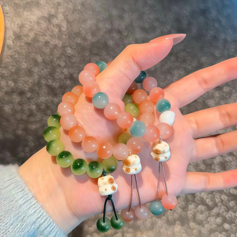 

Национальный Модный Браслет с Кошкой Удачи Женский Браслет-Пластина, Огибающий Палец, Мягкий Браслет-Ручка, Маленький, Выглядящий Дорого, Парный, для Подруг, Ювелирное Украшение на Руку Main drawing three-piece set